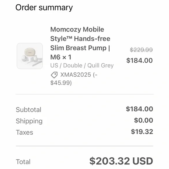 Momcozy M6 Wearable Pump w/ extra parts - Picture 3 of 4